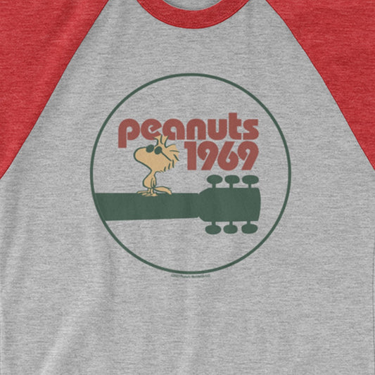 Woodstock Guitar ¾ Sleeve Raglan T-Shirt-1