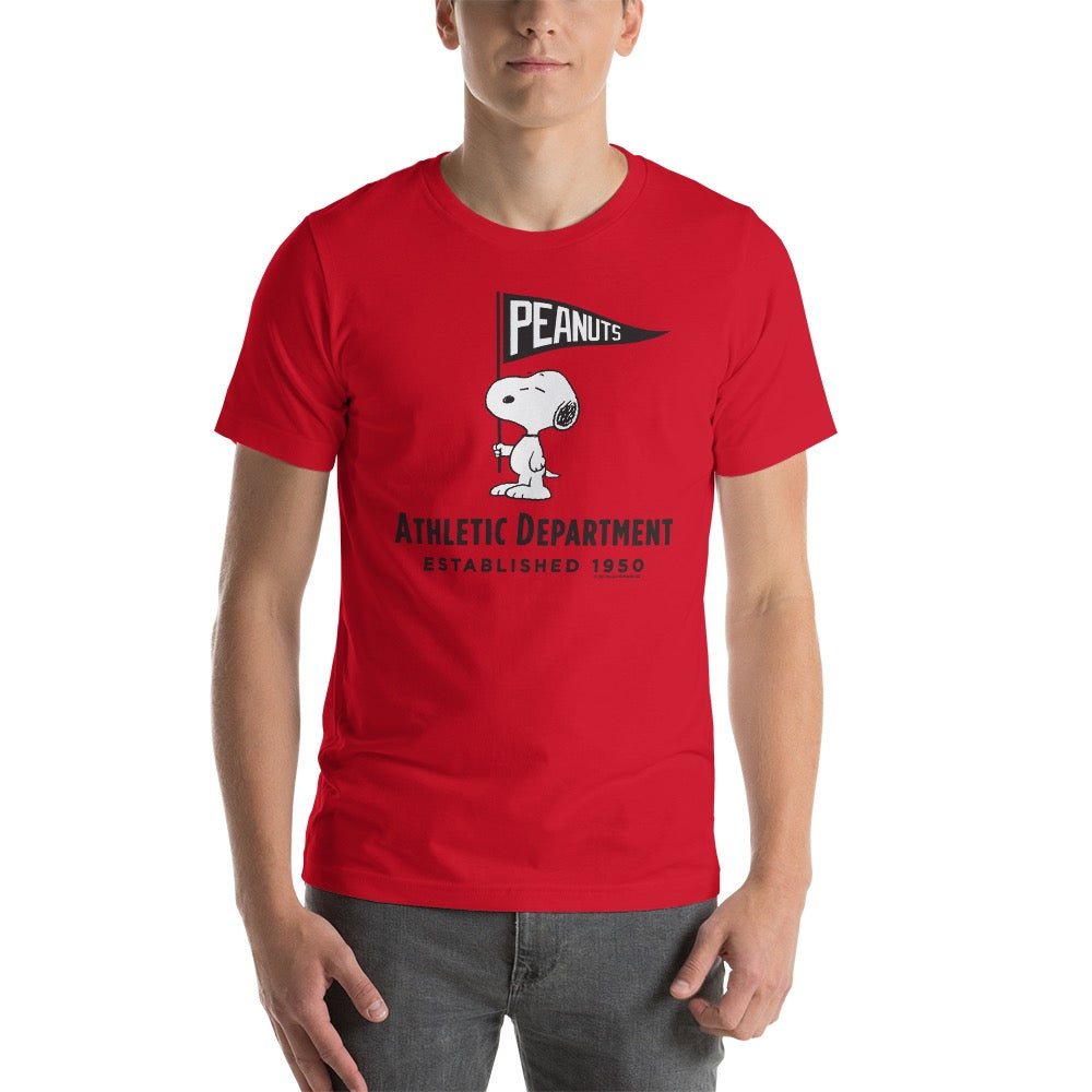 Peanuts Athletic Department Snoopy Adult T-Shirt