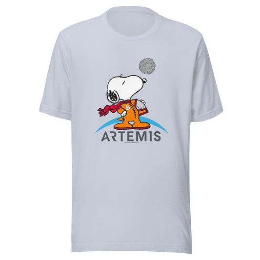 Snoopy Artemis Adult T-Shirt-2