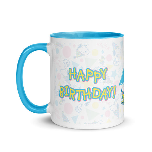 Happy Birthday Pattern Two Tone Mug-0