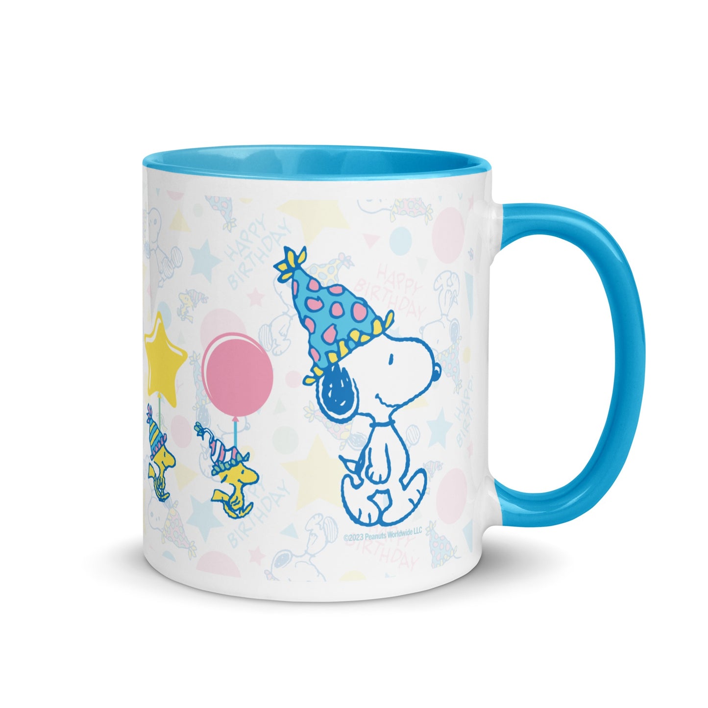 Happy Birthday Pattern Two Tone Mug