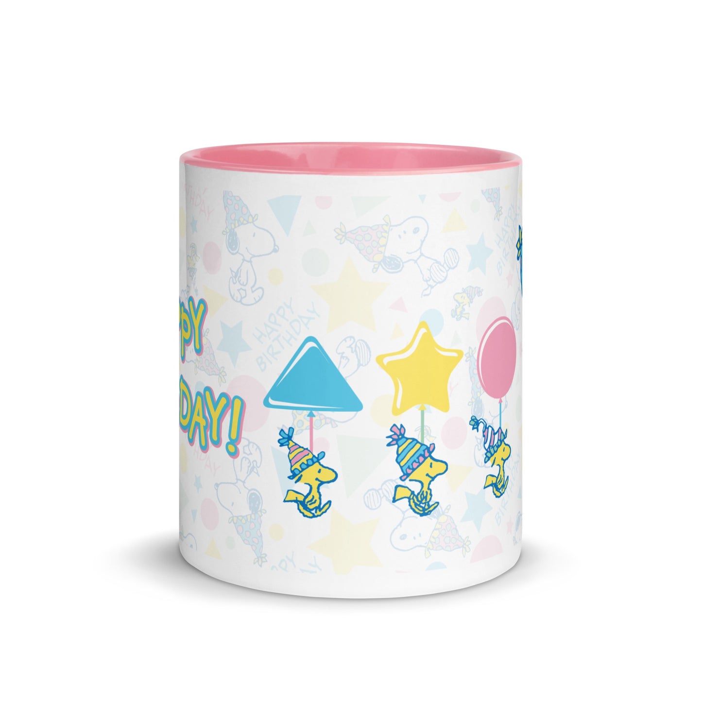 Happy Birthday Pattern Two Tone Mug