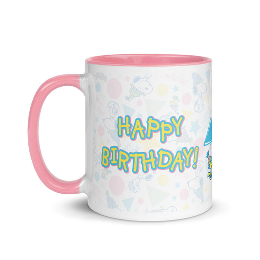 Happy Birthday Pattern Two Tone Mug-3