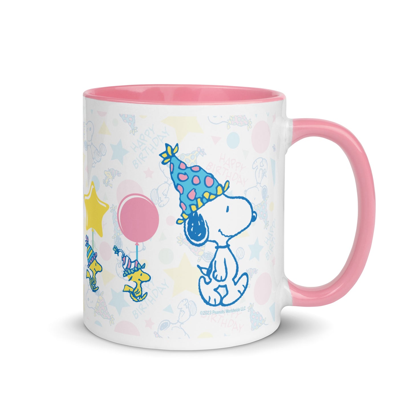 Happy Birthday Pattern Two Tone Mug