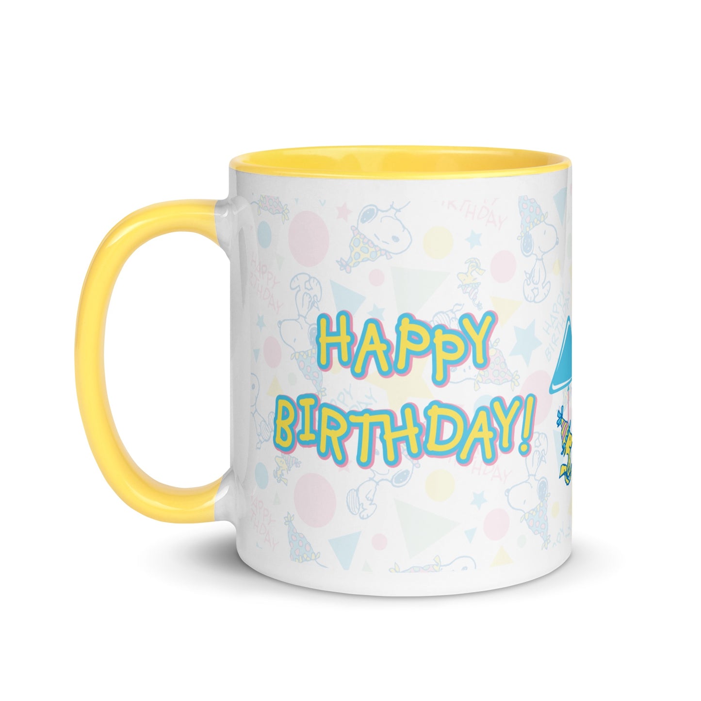 Happy Birthday Pattern Two Tone Mug