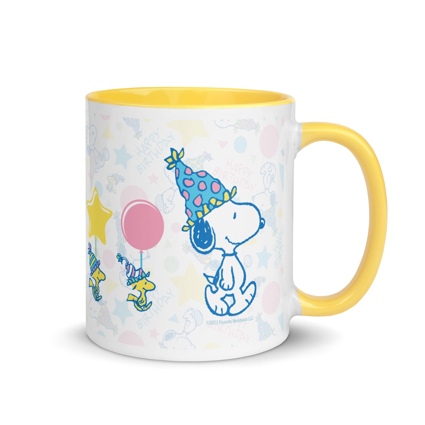 Happy Birthday Pattern Two Tone Mug
