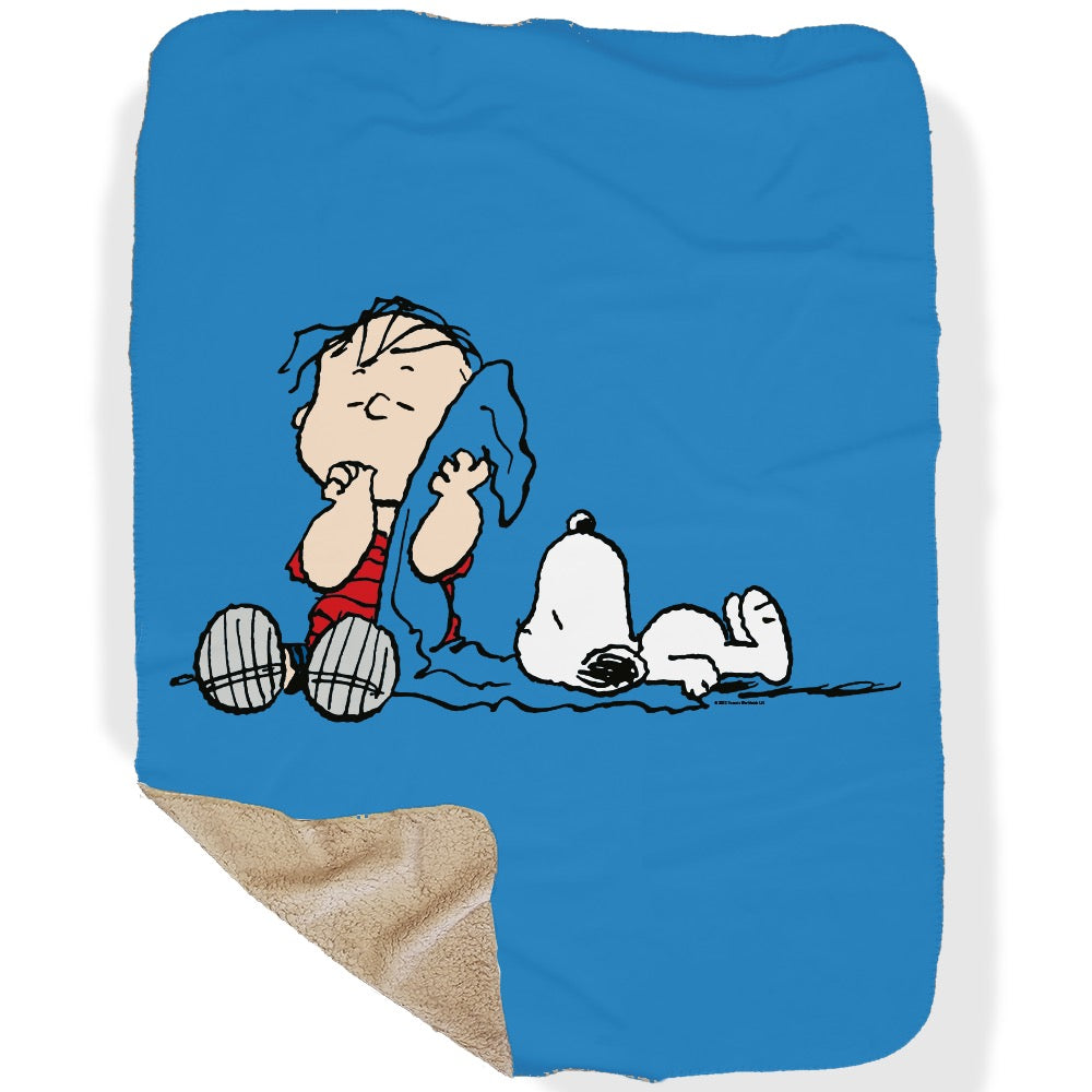 Linus & Snoopy Blanket Sherpa Blanket