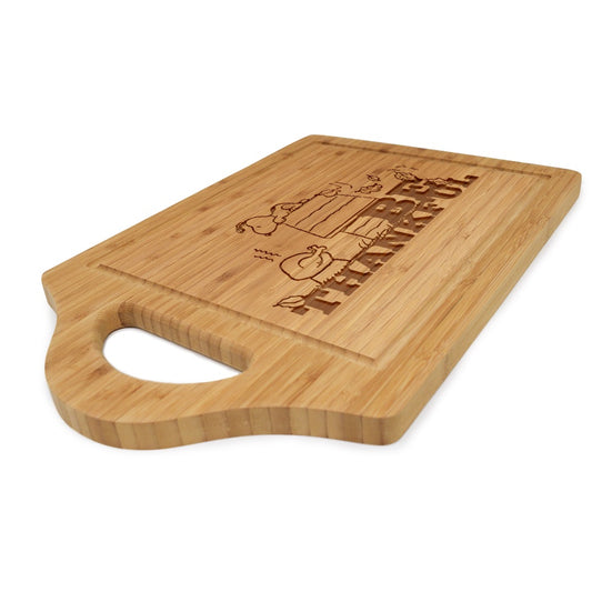 Snoopy Be Thankful Laser Engraved Cutting Board-2
