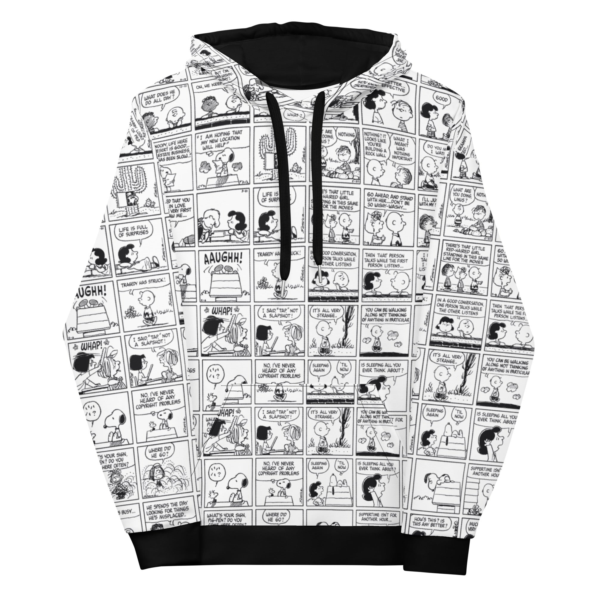 Peanuts Comic Strip NEON Hoodie popular Snoopy Woodstock Adult Size Sweatshirt Large L