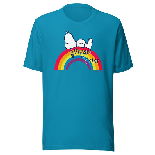 Snoopy Dream in Color Adult T-Shirt-1