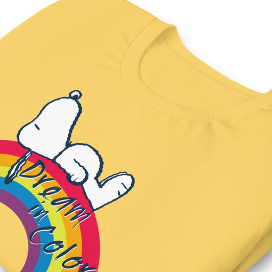 Snoopy Dream in Color Adult T-Shirt-5