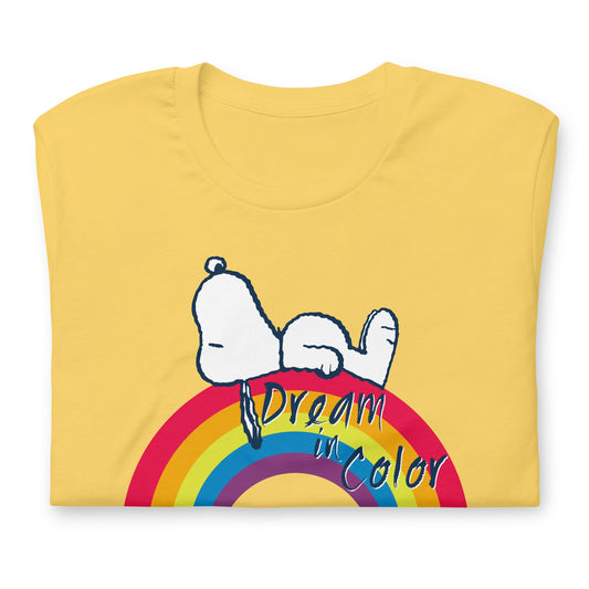 Snoopy Dream in Color Adult T-Shirt-4