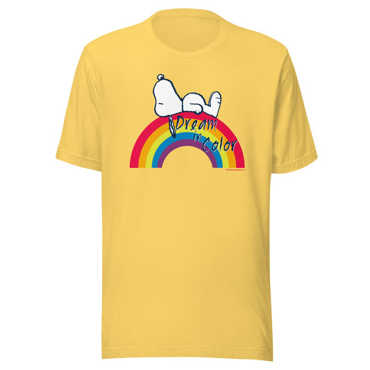 Snoopy Dream in Color Adult T-Shirt-0