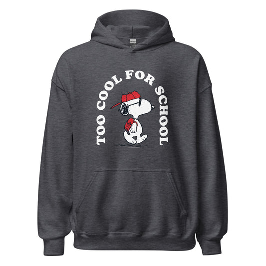 Snoopy Too Cool For School Adult Hoodie-0