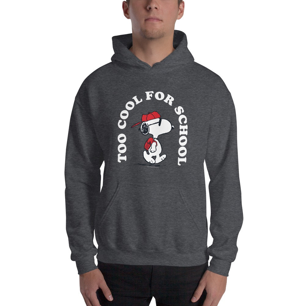 Snoopy Too Cool For School Adult Hoodie