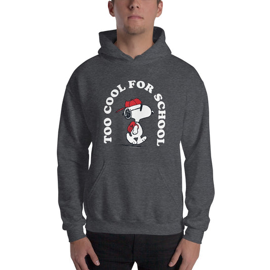 Snoopy Too Cool For School Adult Hoodie-2