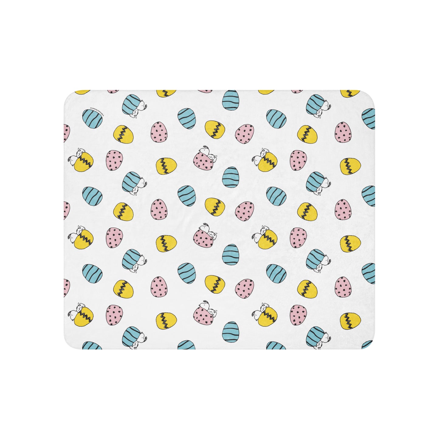 Peanuts Snoopy Easter Eggs Sherpa Blanket