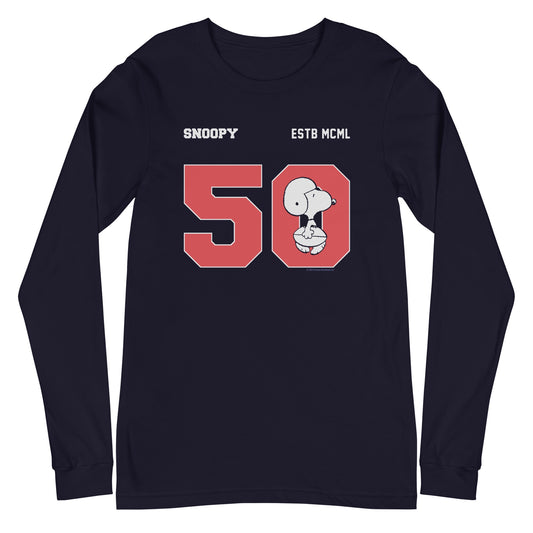 Snoopy 50 Adult Long Sleeve T-Shirt-0