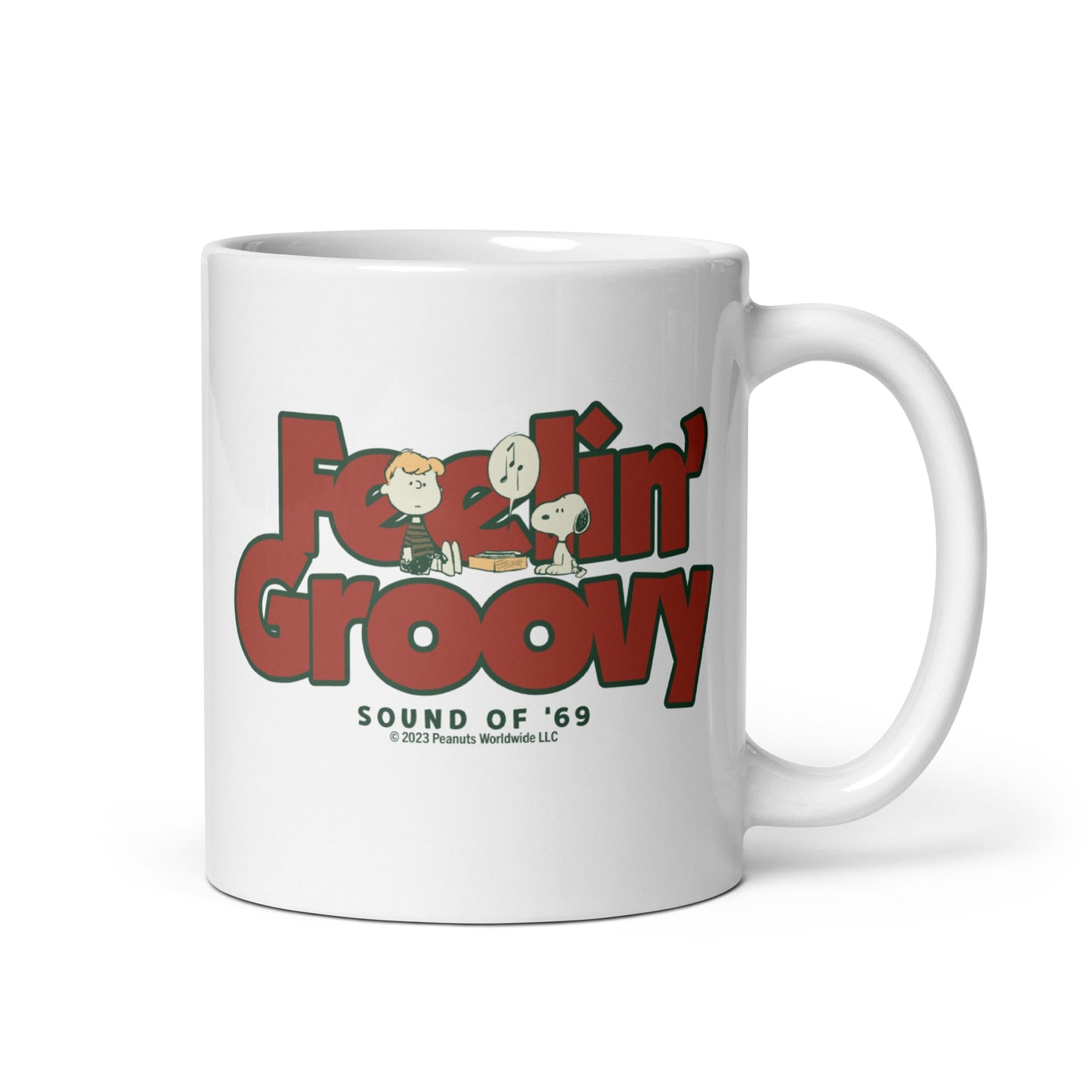 Schroeder Feelin Groovy White Mug