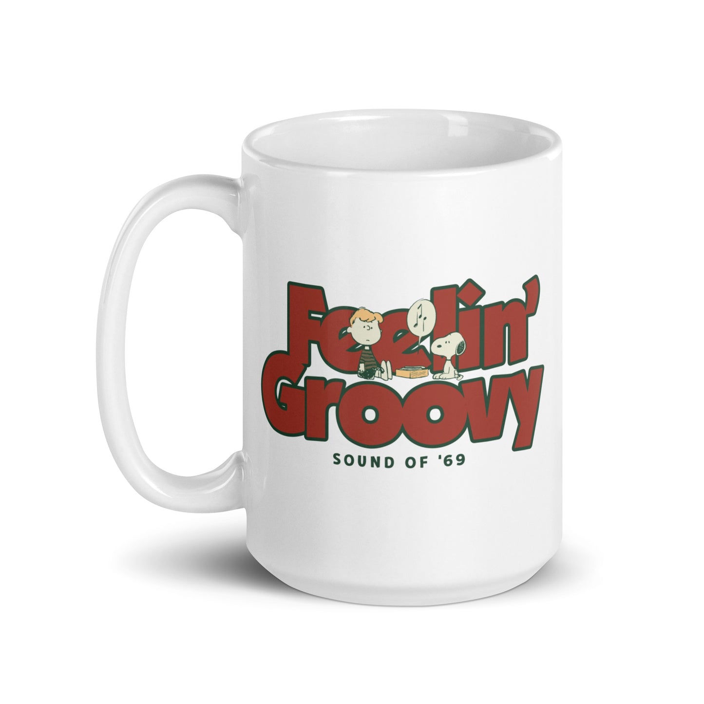 Schroeder Feelin Groovy White Mug