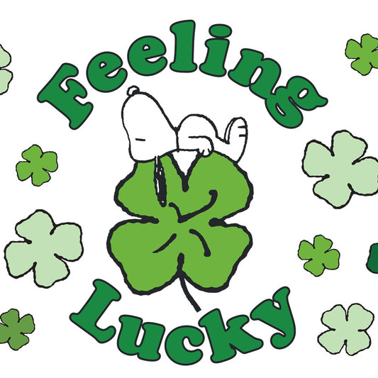 Snoopy Feeling Lucky Can Glass-2