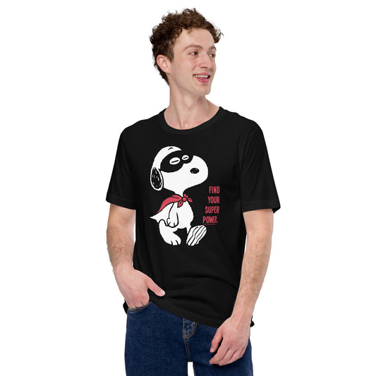 Snoopy Find Your Super Power Adult T-Shirt-2