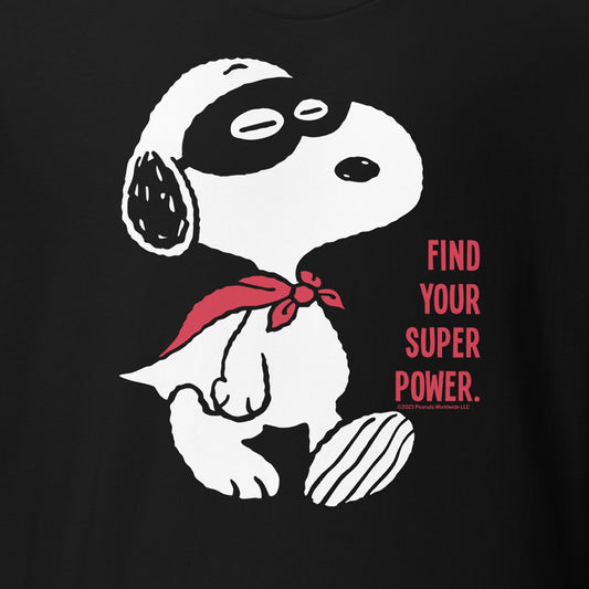 Snoopy Find Your Super Power Adult T-Shirt-1