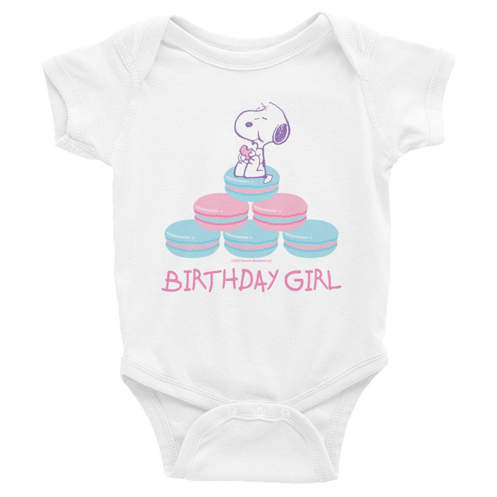 Snoopy Birthday Girl Baby Bodysuit