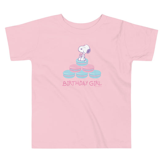 Snoopy Birthday Girl Toddler Tee-0