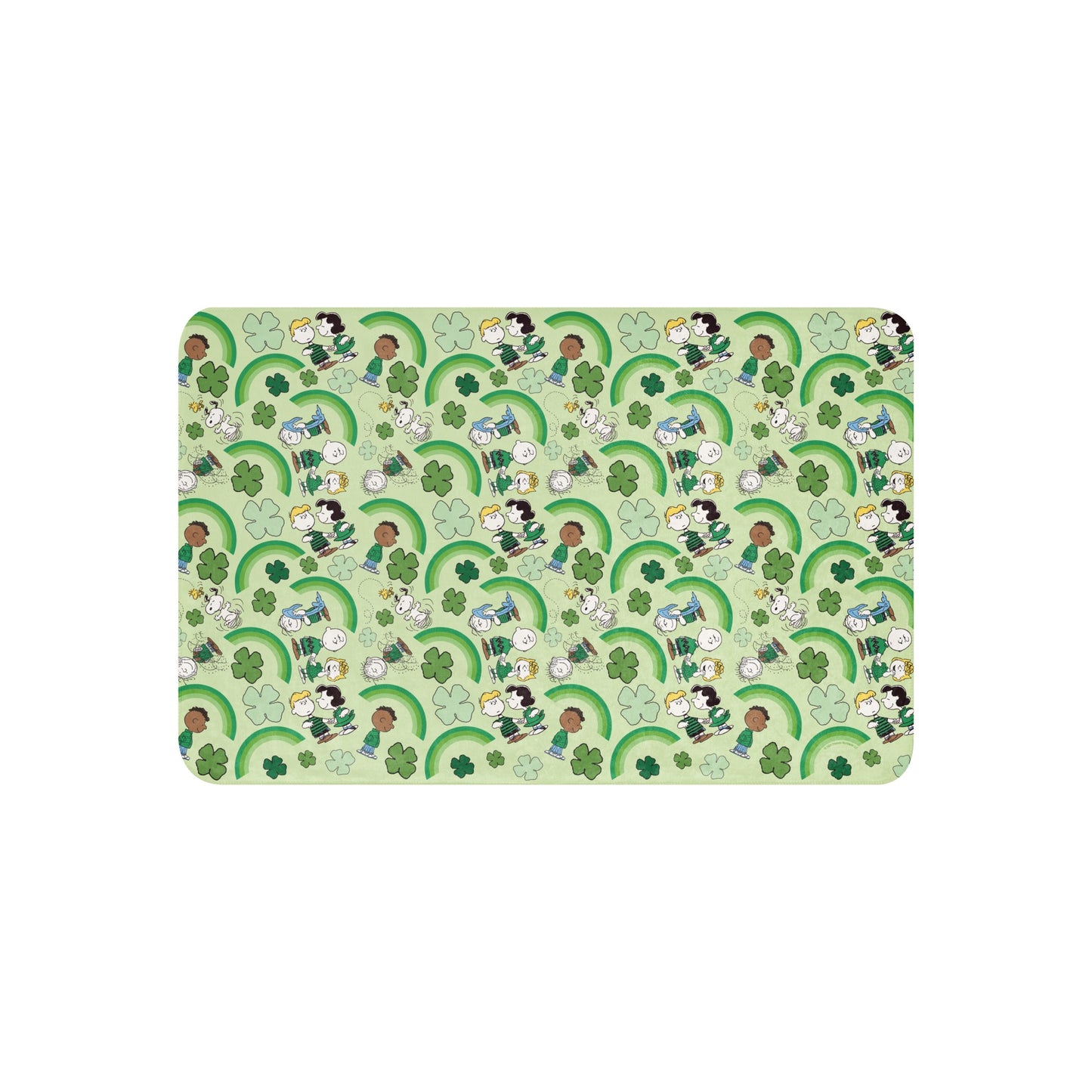 Peanuts Gang Feeling Lucky Sherpa Blanket