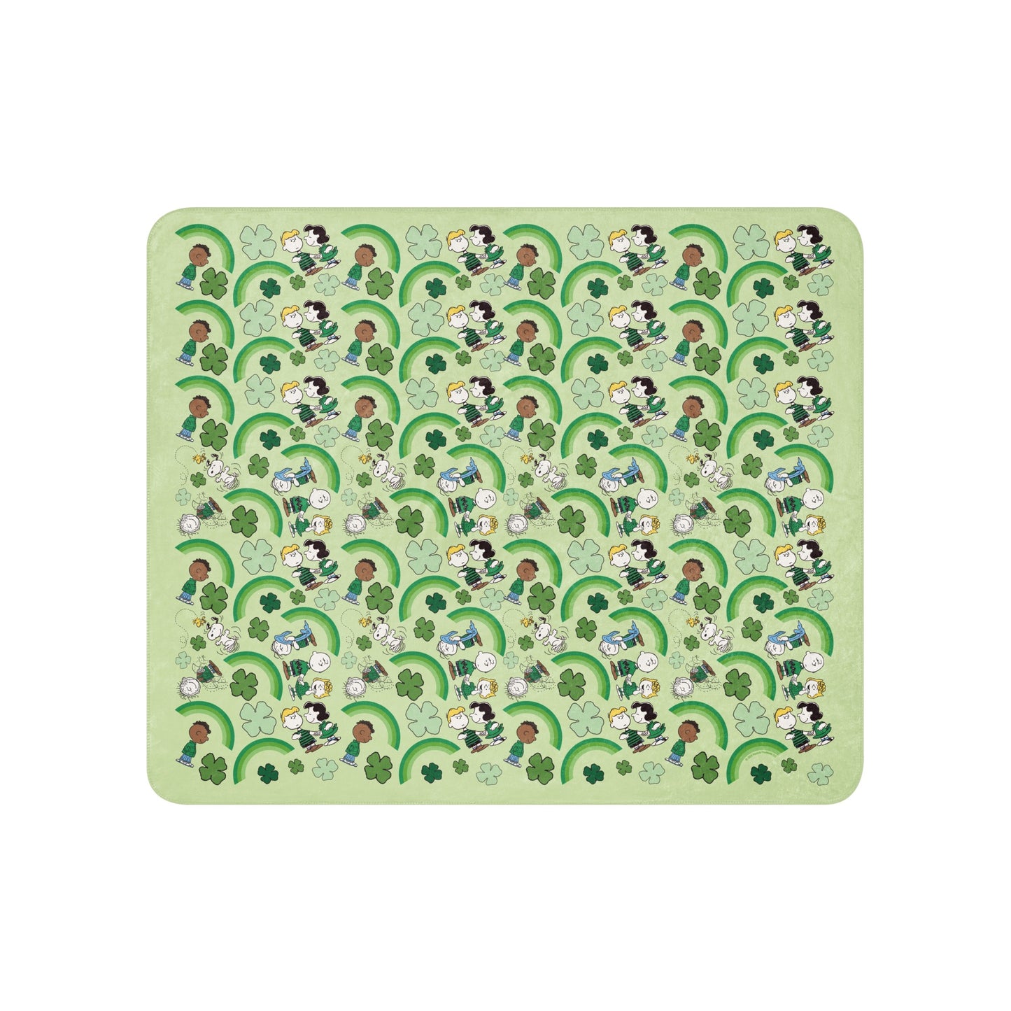 Peanuts Gang Feeling Lucky Sherpa Blanket