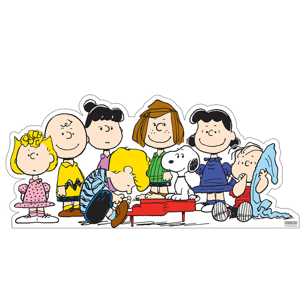 Peanuts Gang Piano Scene Cardboard Cutout Standee