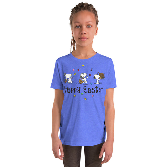 Peanuts Snoopy Happy Easter Kids Premium T-Shirt-1