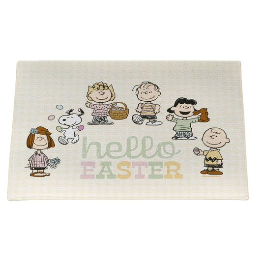 Peanuts Gang Hello Easter Doormat-0