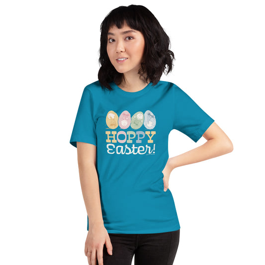Peanuts Charlie Brown Hoppy Easter Adult Short Sleeve T-Shirt-1