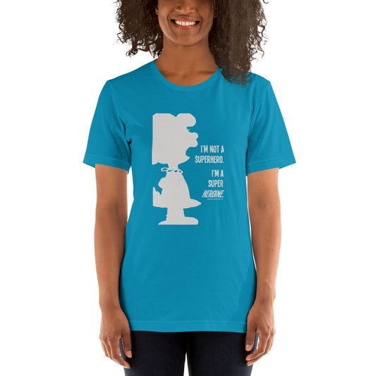 Lucy I'm Not A Superhero, I'm A Super Heroine Adult T-Shirt-2
