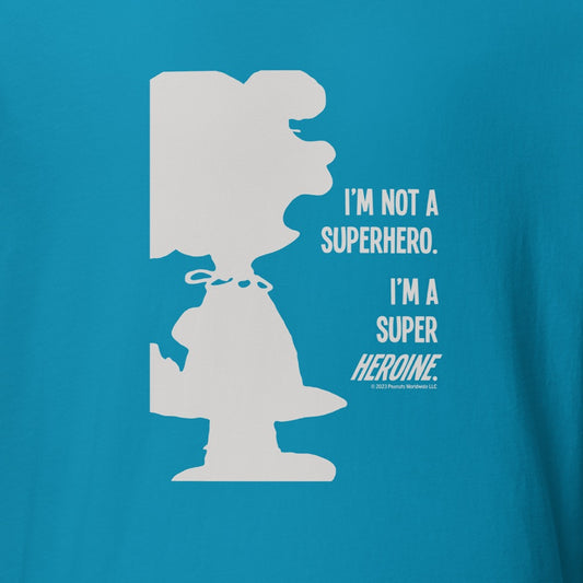 Lucy I'm Not A Superhero, I'm A Super Heroine Adult T-Shirt-1