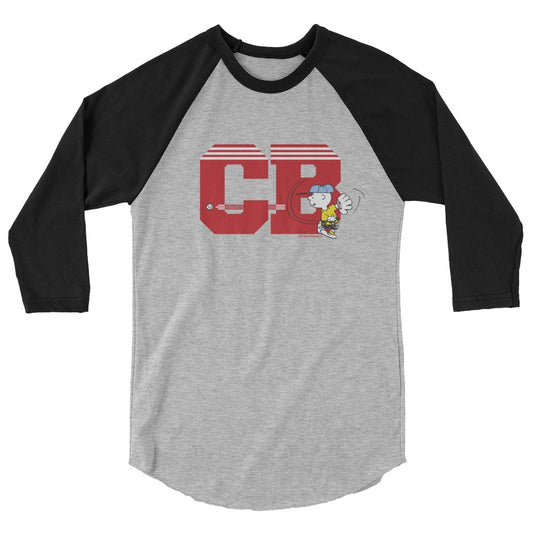 Charlie Brown Initials ¾ Sleeve Raglan T-Shirt-0