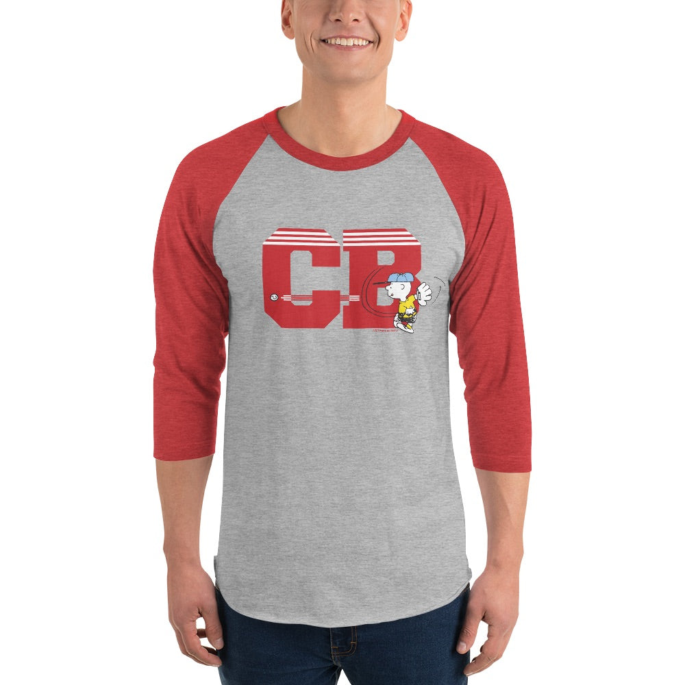 Charlie Brown Initials ¾ Sleeve Raglan T-Shirt