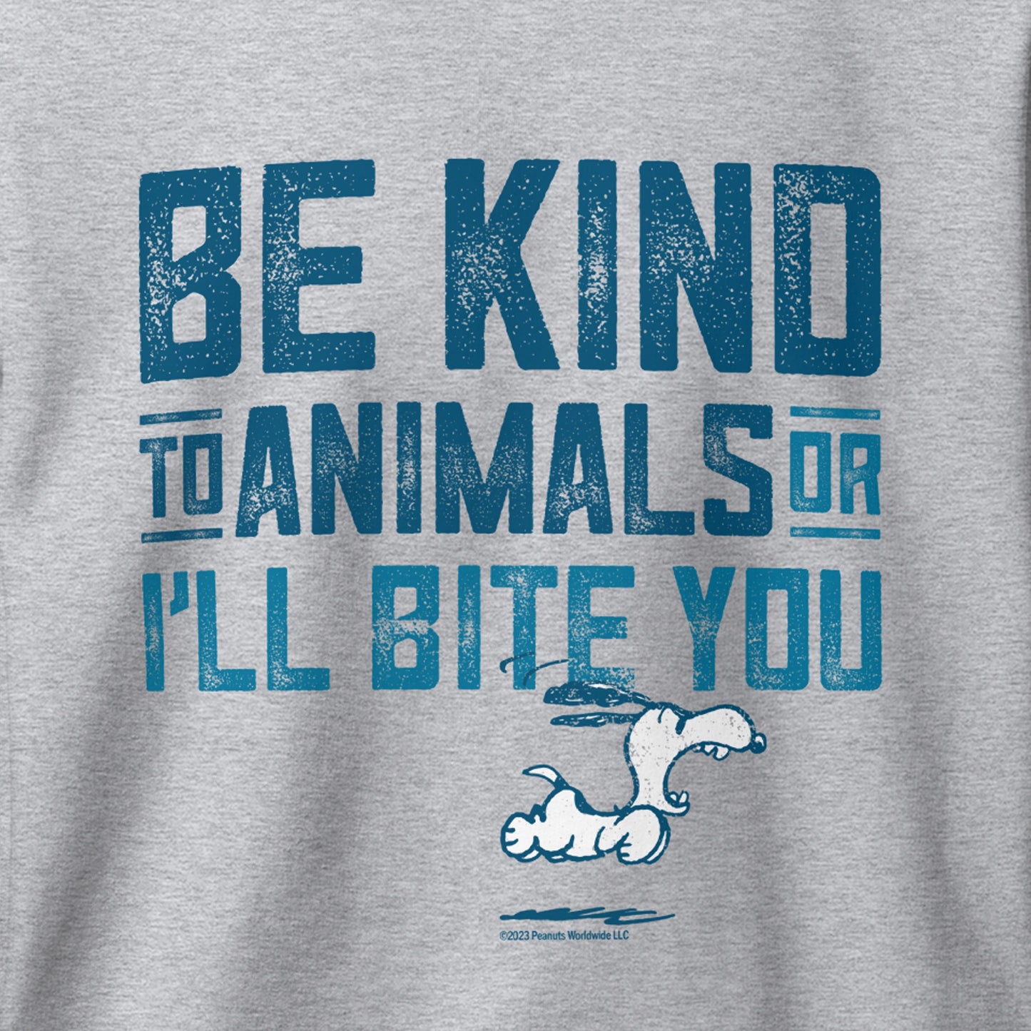 Snoopy Be Kind To Animals Adult Sweatshirt