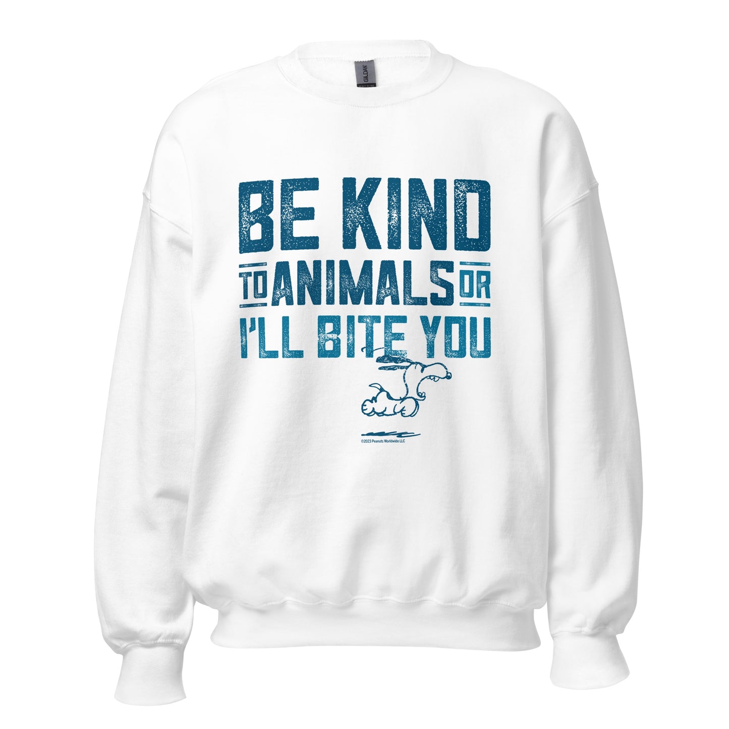 Snoopy Be Kind To Animals Adult Sweatshirt