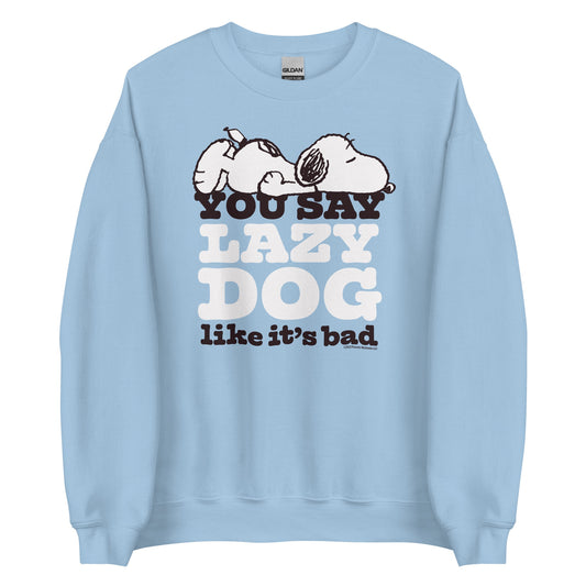Snoopy Lazy Dog Adult Sweatshirt-0