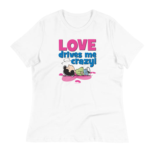 Lucy Love Drives Me Crazy Women's Relaxed T-Shirt-2