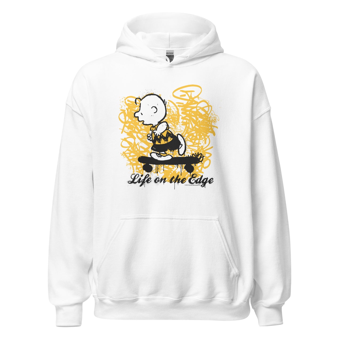 Charlie Brown Life On The Edge Adult Hoodie