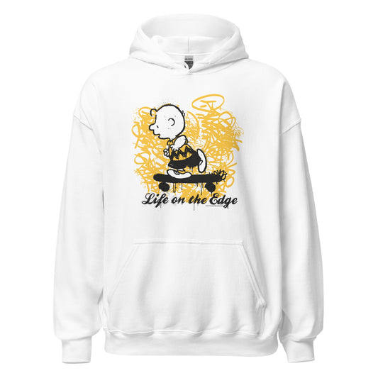 Charlie Brown Life On The Edge Adult Hoodie-0
