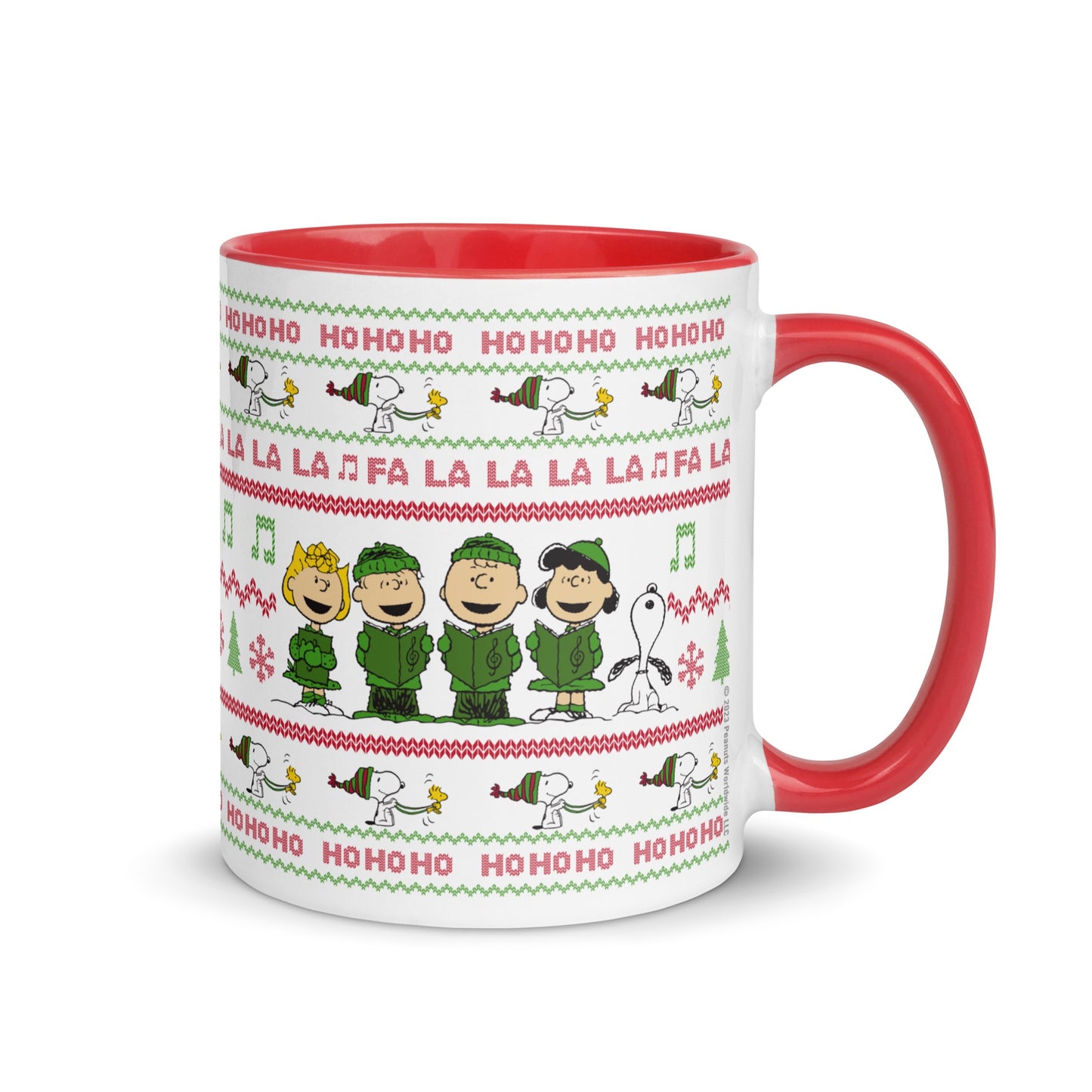 Peanuts Gang Holiday Choir Two-Tone Mug