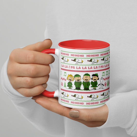 Peanuts Gang Holiday Choir Two-Tone Mug-4