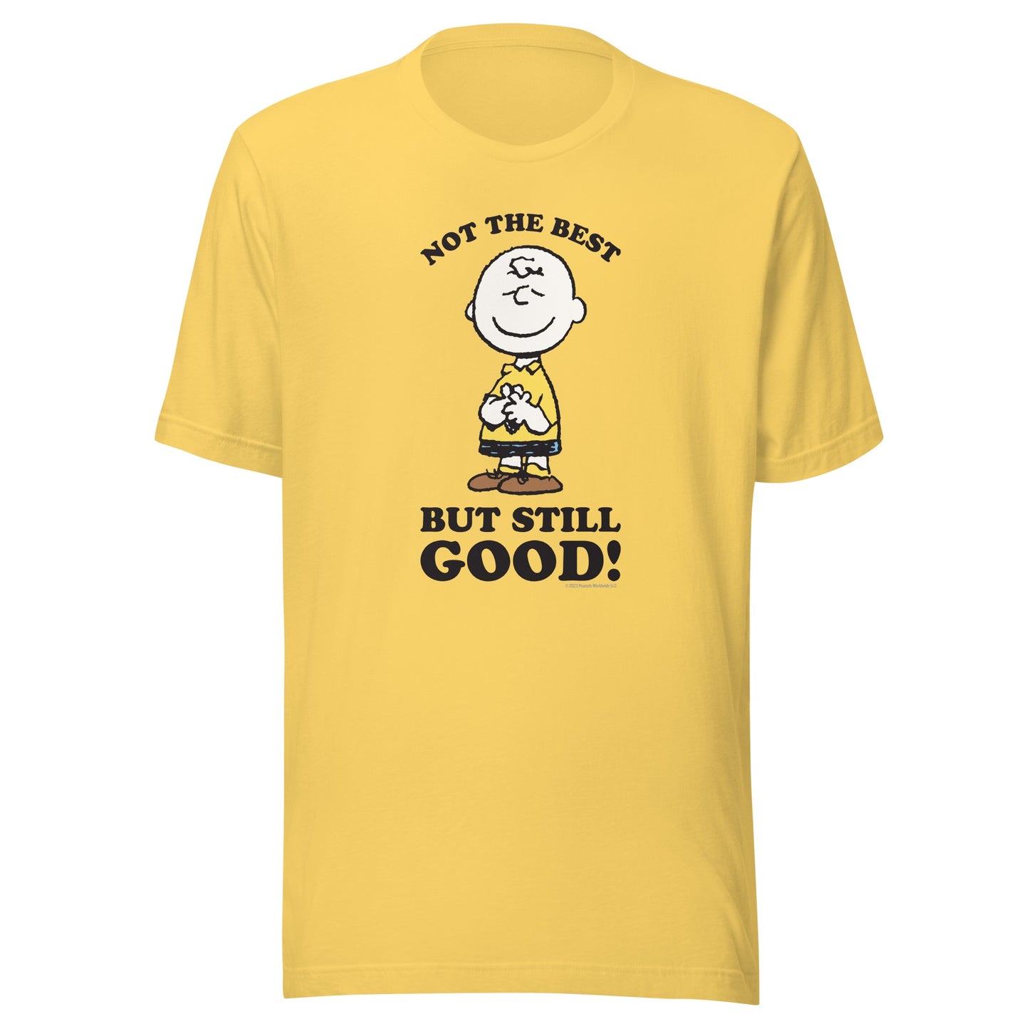 Charlie Brown Not The Best But Still Good Adult T-Shirt