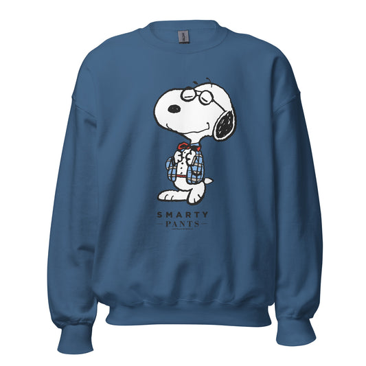 Snoopy Smarty Pants Adult Sweatshirt-0