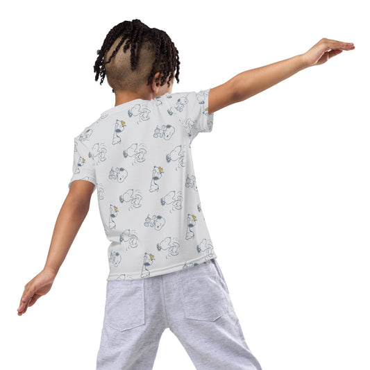 Snoopy and Woodstock Kids T-Shirt-4
